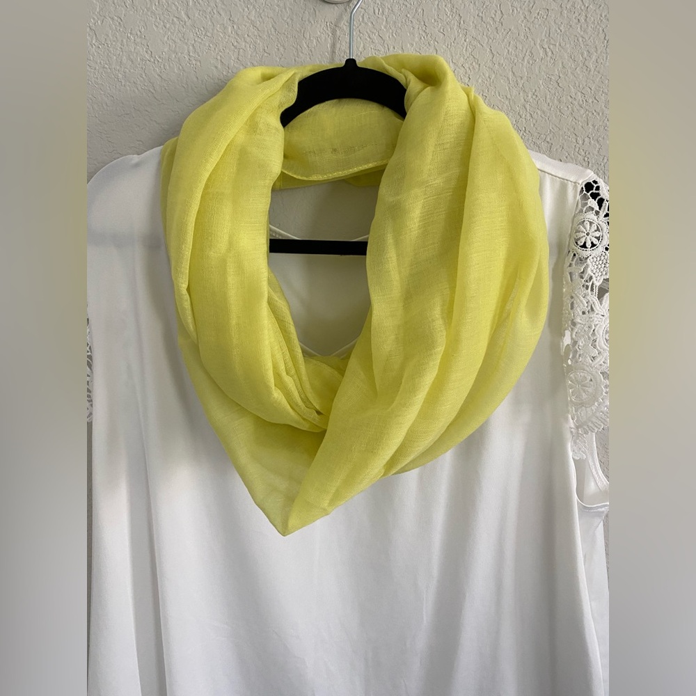 New Yellow Lightweight Infinity Scarf